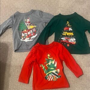 18m boy Christmas shirt bundle